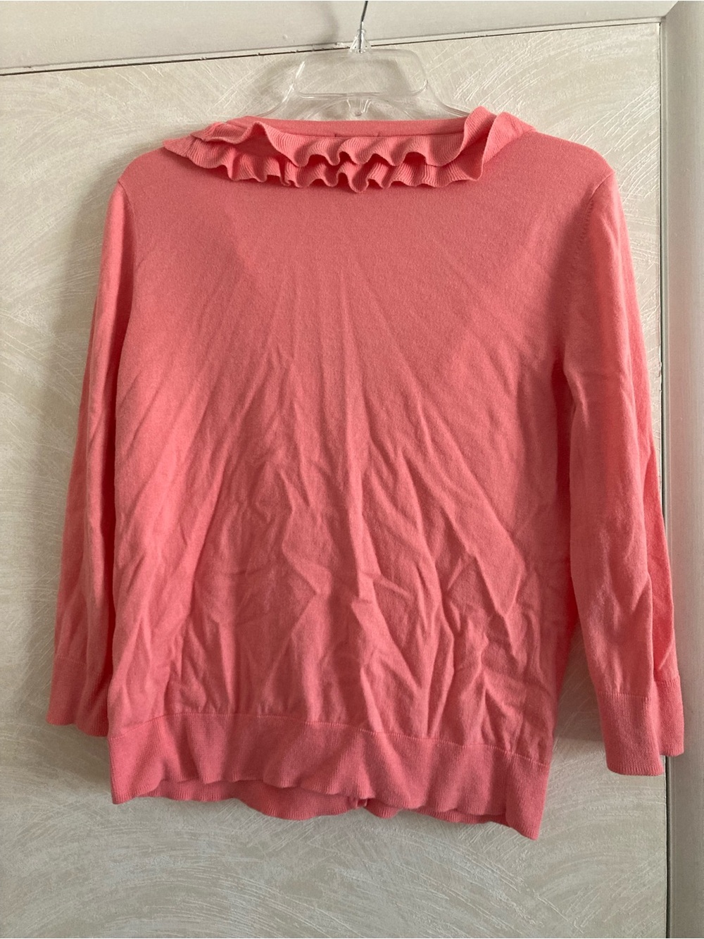 Talbots Ruffle V-Neck Cardigan - Picture 6 of 6